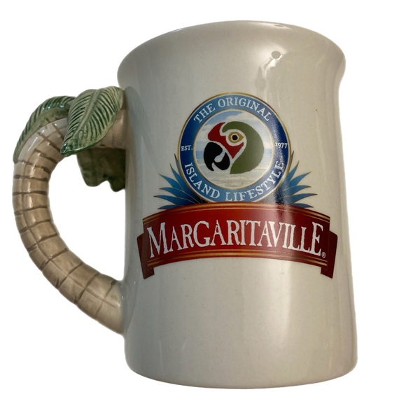 Margaritaville 3D Parrot Palm Tree Handle Mug by Our Name is Mud B13 - Picture 2 of 10